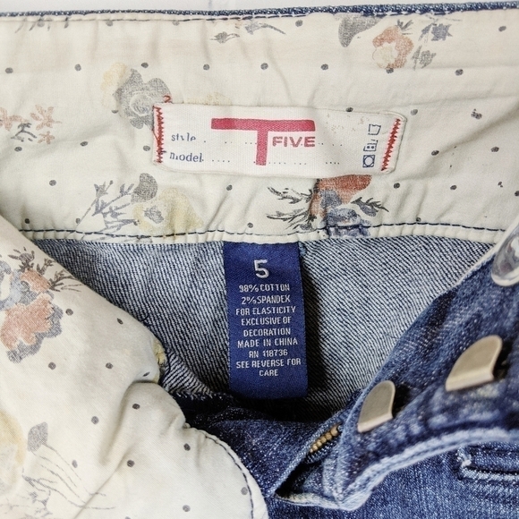 T Five Dark Blue skinny Jeans Women's Juniors Size 5 - Picture 4 of 4